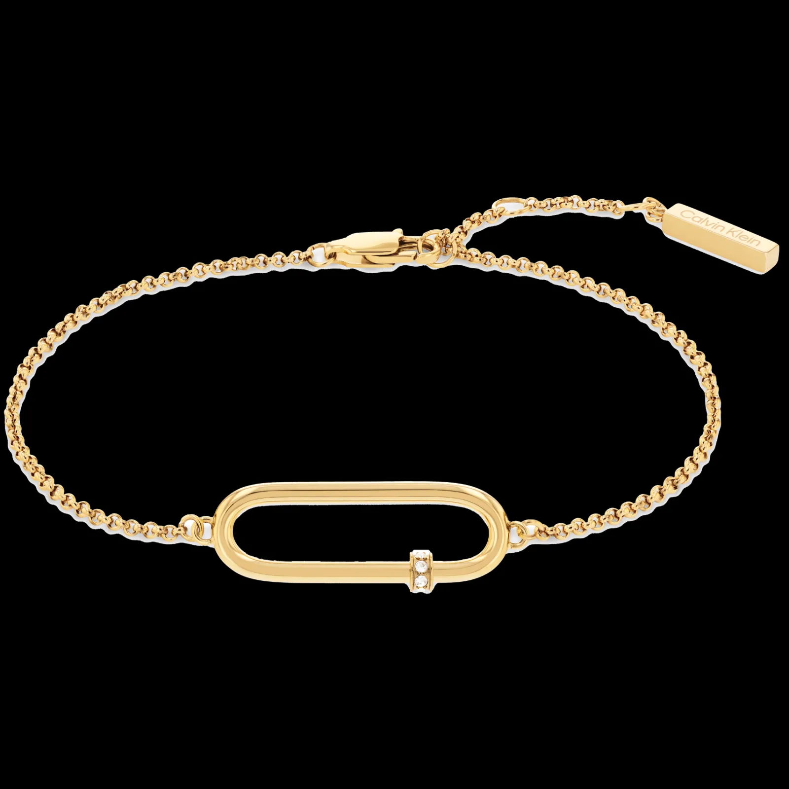 Pulseira Em Dourado Com Cristais-Calvin Klein Jewelry Best