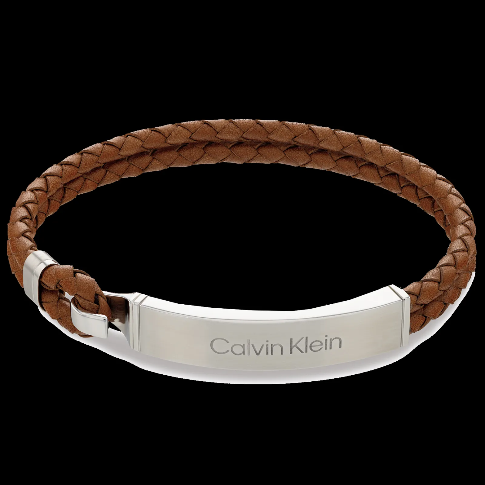 Pulseira Em Pele Castanha Escura-Calvin Klein Jewelry Fashion