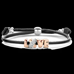 Pulseira Love Preta Com Or, Prata E Diam-Tirisi Moda Shop
