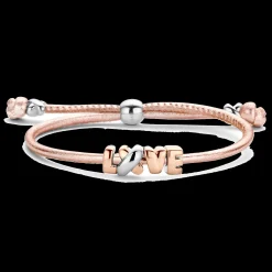 Pulseira Love Rosa Em Ouro Rosa E Prata-Tirisi Moda Shop
