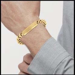 Pulseira Malha Aco Dourado-Tommy Hilfiger Jewelry Hot