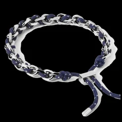 Pulseira Midnight Rope Prateada-PDPAOLA New