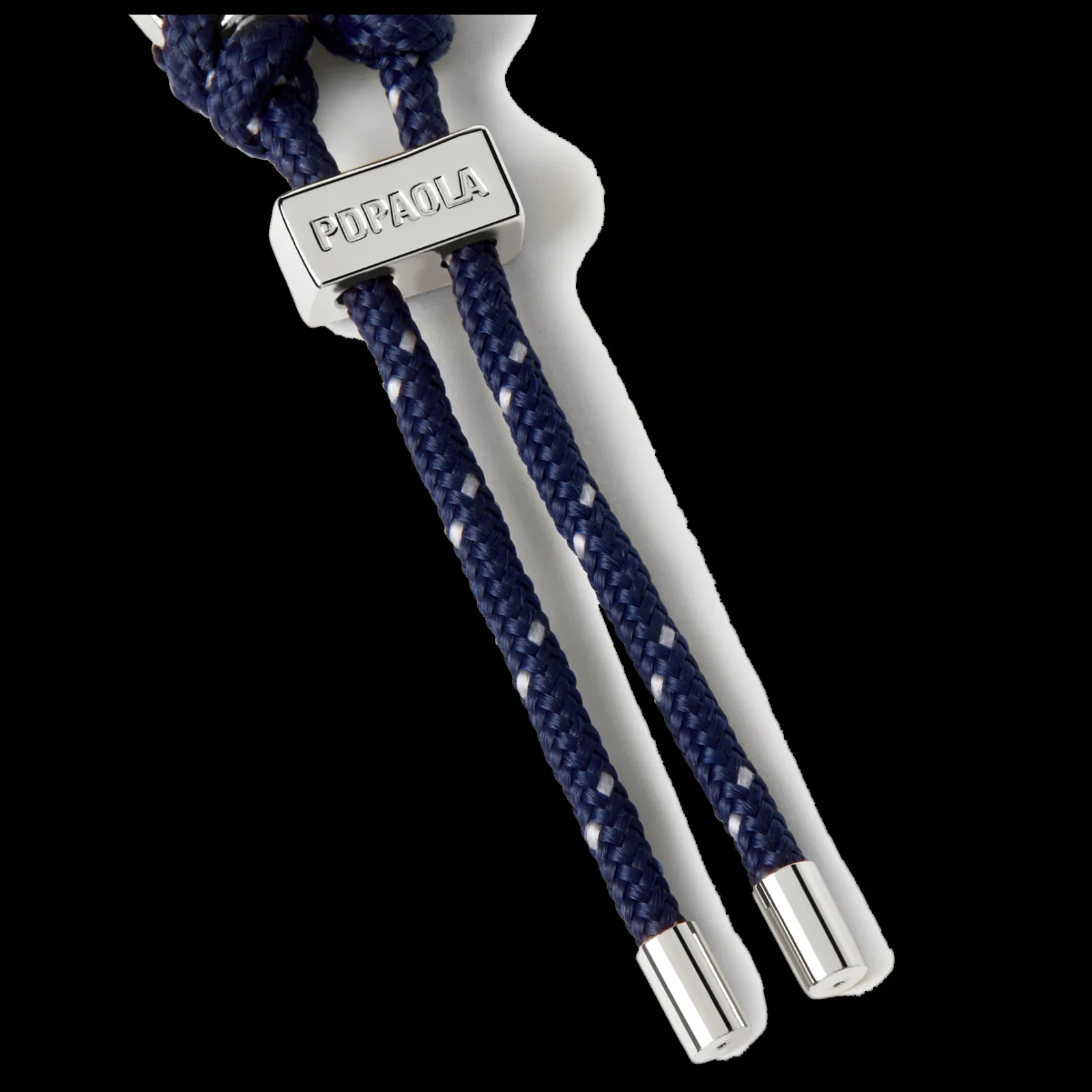 Pulseira Midnight Rope Prateada-PDPAOLA New