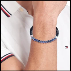 Pulseira Obsidiana F.Neve E Pele Azul-Tommy Hilfiger Jewelry Sale