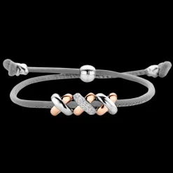 Pulseira Ouro Amarelo, Prata E Diamantes-Tirisi Moda Clearance