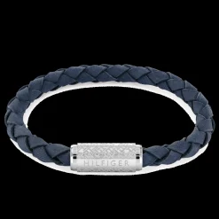 Pulseira Pele Azul Fecho Aco Iman-Tommy Hilfiger Jewelry Cheap
