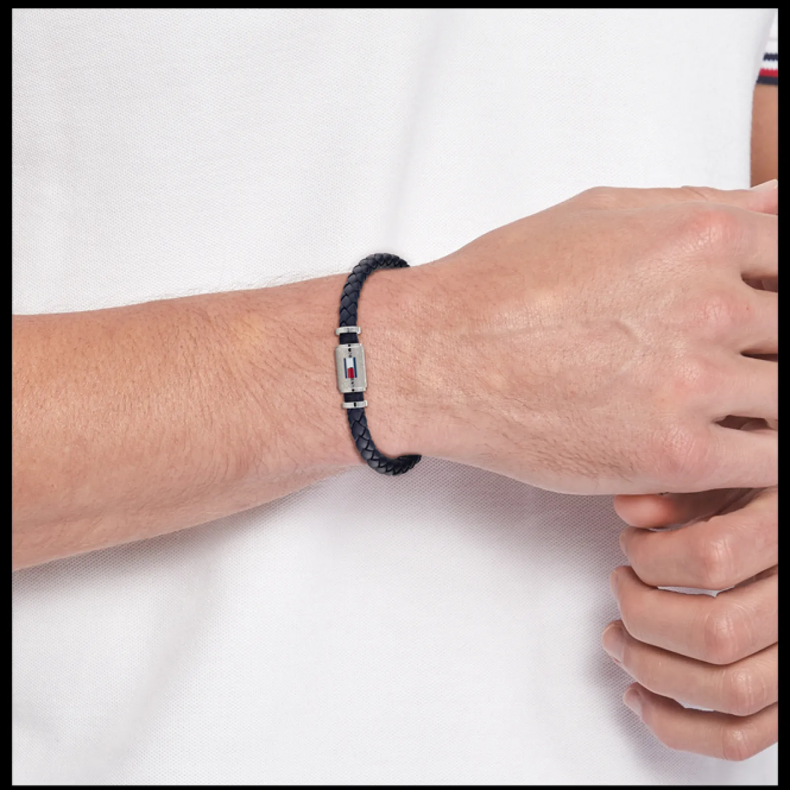 Pulseira Pele Azul Fecho Aco Iman-Tommy Hilfiger Jewelry Shop