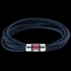 Pulseira Pele Azul Fecho Aco Iman-Tommy Hilfiger Jewelry Shop