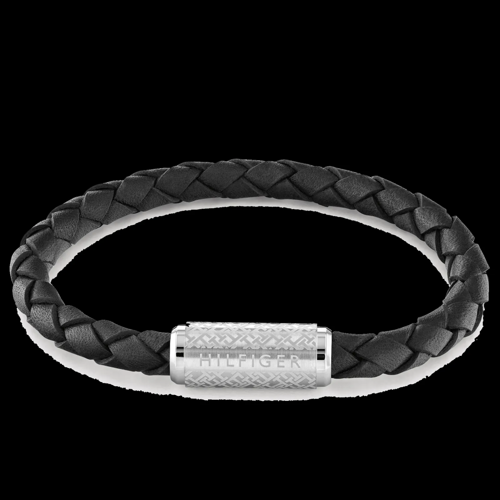 Pulseira Pele Preta Fecho Aco Iman-Tommy Hilfiger Jewelry Sale