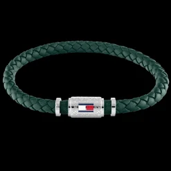 Pulseira Pele Verde Fecho Aco Iman-Tommy Hilfiger Jewelry Cheap