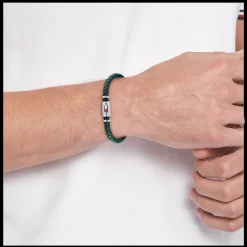 Pulseira Pele Verde Fecho Aco Iman-Tommy Hilfiger Jewelry Cheap