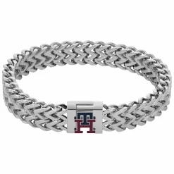 Pulseira Prateada Com Monograma-Tommy Hilfiger Jewelry Hot