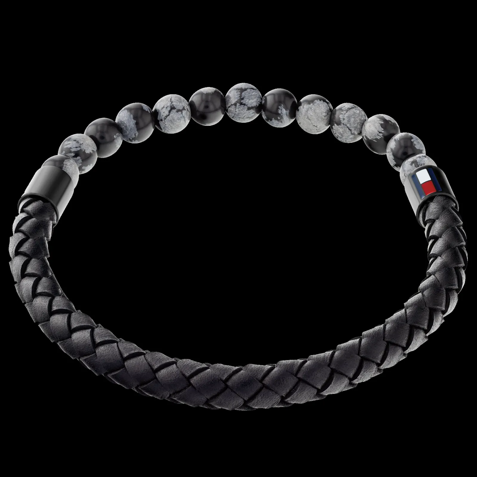 Pulseira Sodalite E Pele Preta-Tommy Hilfiger Jewelry Shop