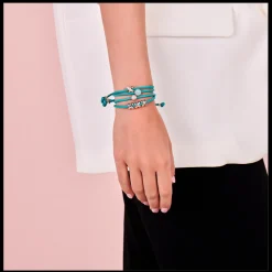 Pulseira Turquesa Ouro Rosa E Prata-Tirisi Moda Best Sale