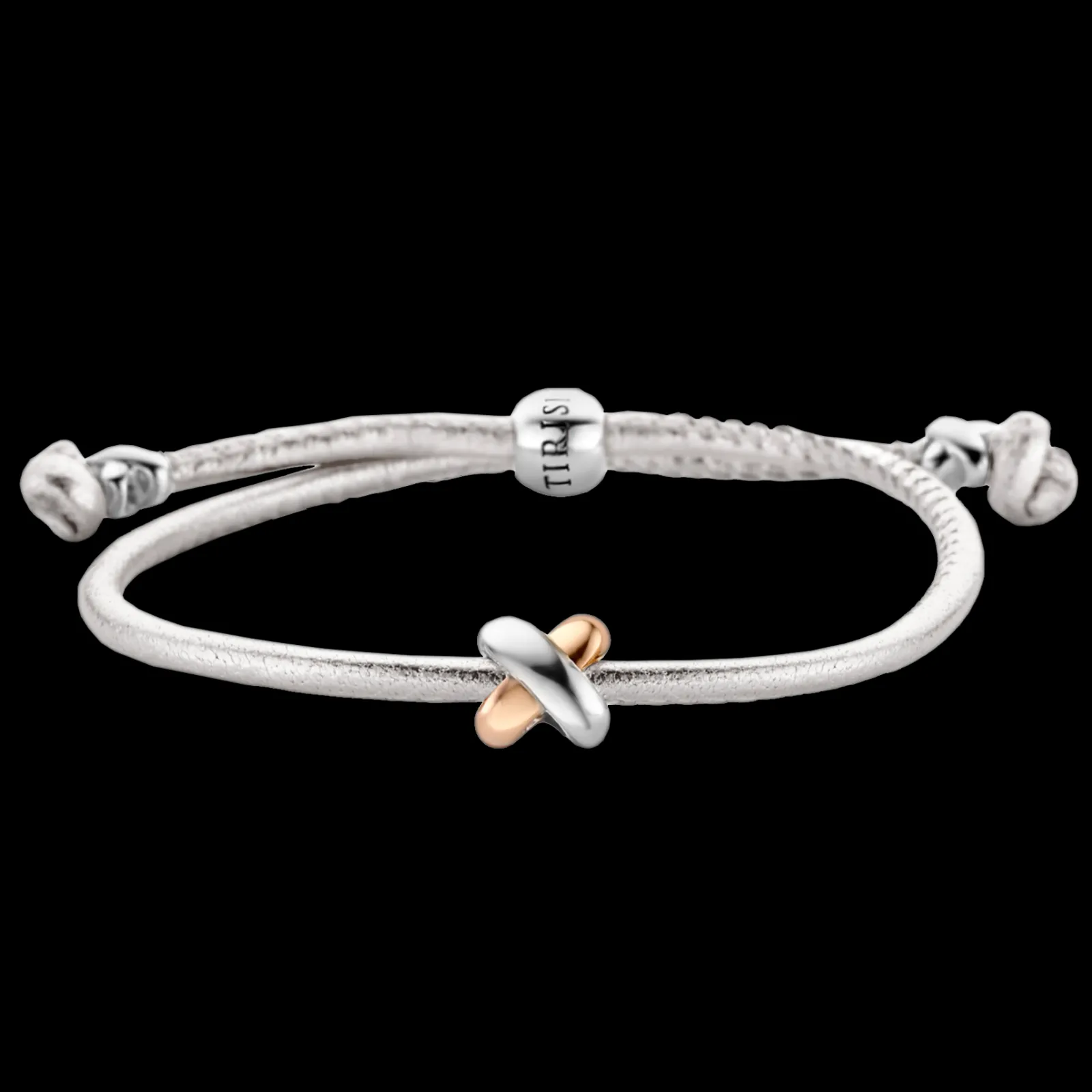 Pulseira X Branca Ouro Amarelo E Prata-Tirisi Moda Best Sale
