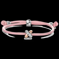 Pulseira X Rosa Or, Prata E Diamantes-Tirisi Moda Flash Sale