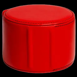 Red Leather Watch Roll-Kross Studio Outlet