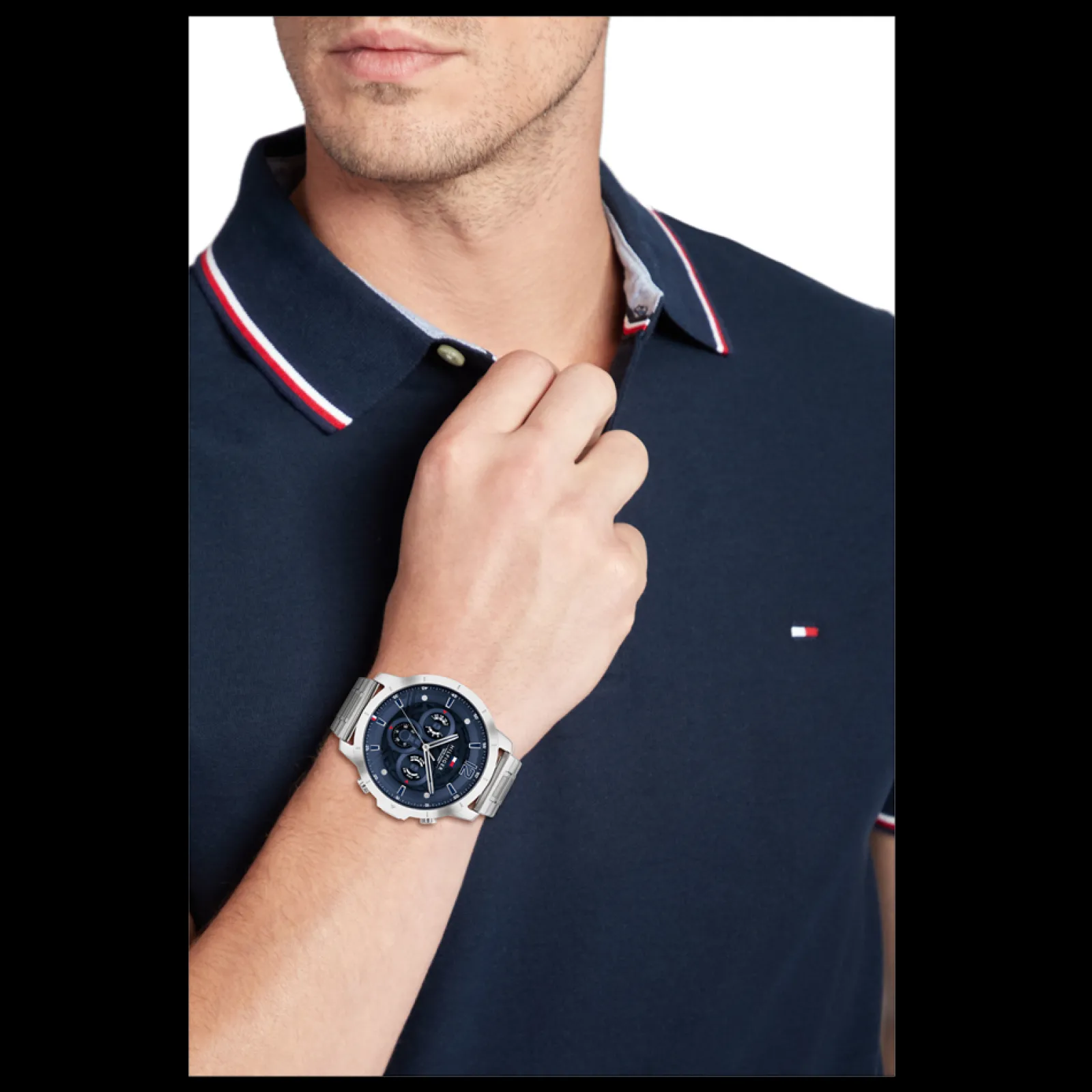 Relogio Aco Azul-Tommy Hilfiger Watches Sale