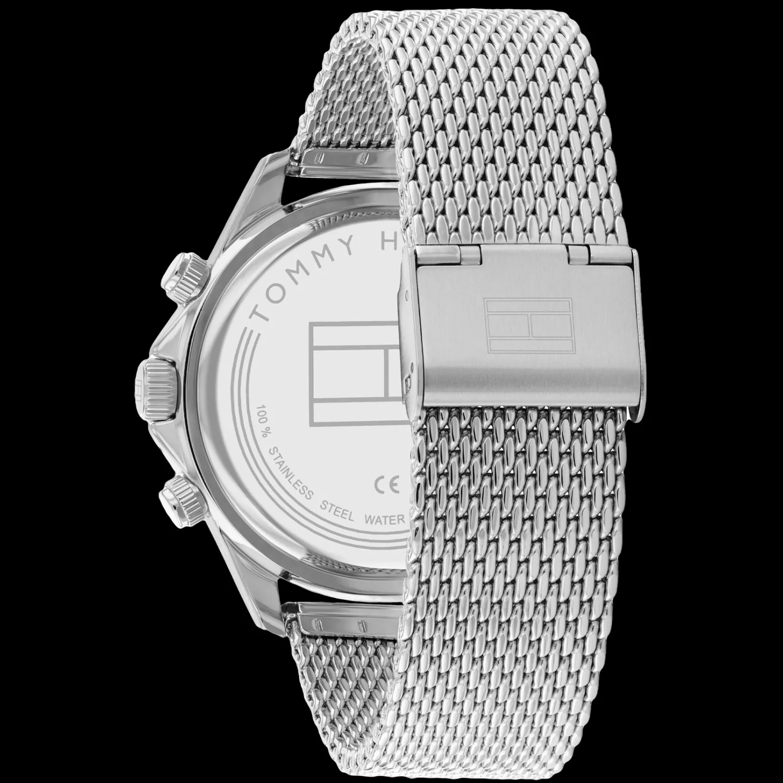 Relogio Aco Azul Malha Milanesa-Tommy Hilfiger Watches Discount