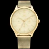 Relogio Aco Dourado Malha Milanesa-Tommy Hilfiger Watches Hot