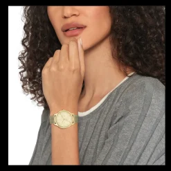 Relogio Aco Dourado Malha Milanesa-Tommy Hilfiger Watches Hot