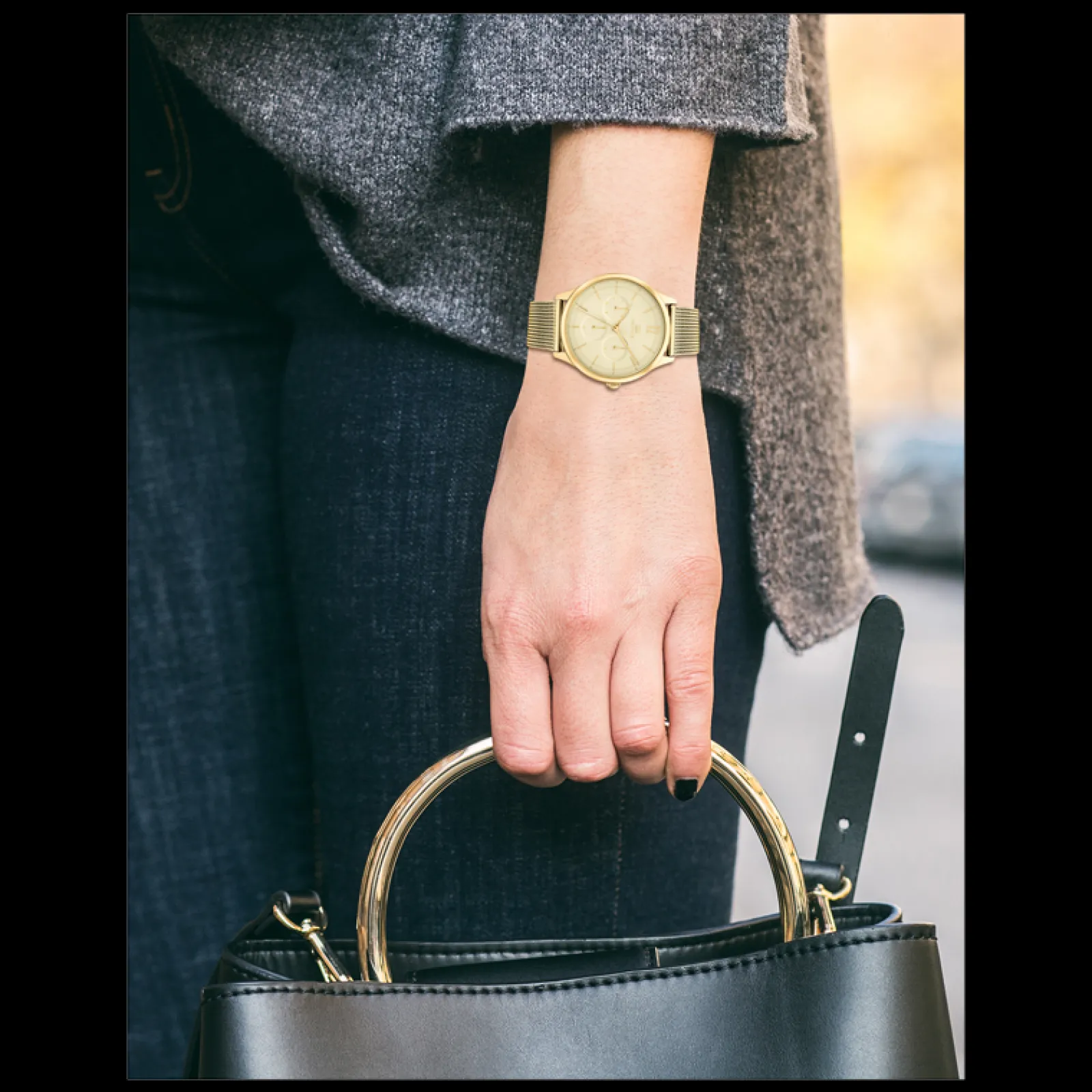 Relogio Aco Dourado Malha Milanesa-Tommy Hilfiger Watches Hot