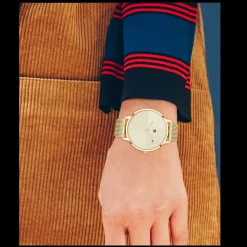Relogio Aco Dourado Malha Milanesa-Tommy Hilfiger Watches Discount