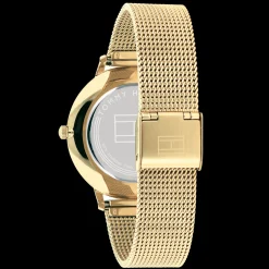 Relogio Aco Dourado Malha Milanesa-Tommy Hilfiger Watches Discount