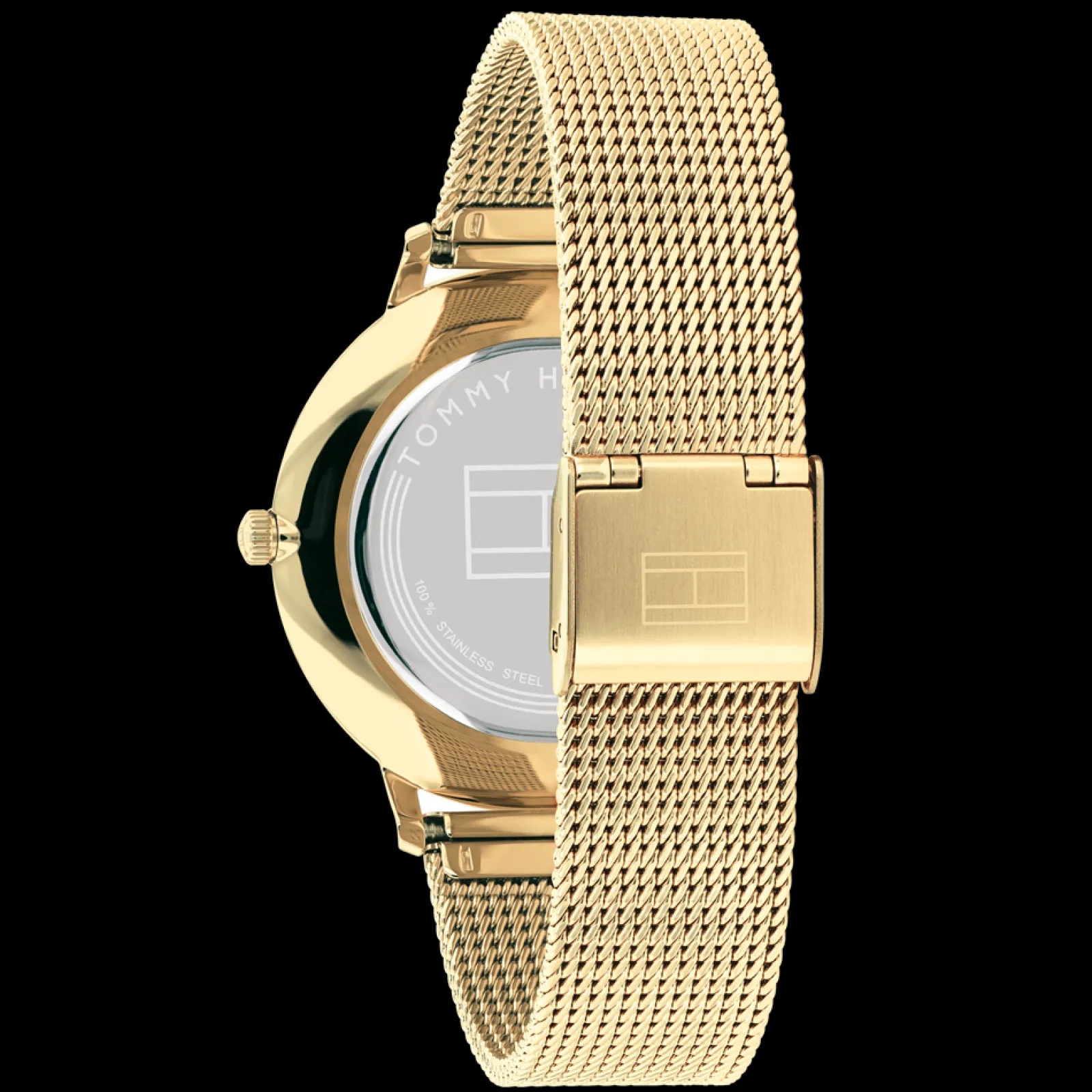 Relogio Aco Dourado Malha Milanesa-Tommy Hilfiger Watches Discount