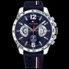 Relogio Aco E Silicone Azul-Tommy Hilfiger Watches Fashion