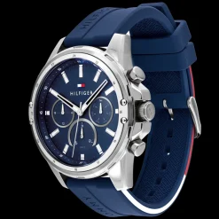 Relogio Aco E Silicone Azul-Tommy Hilfiger Watches Hot