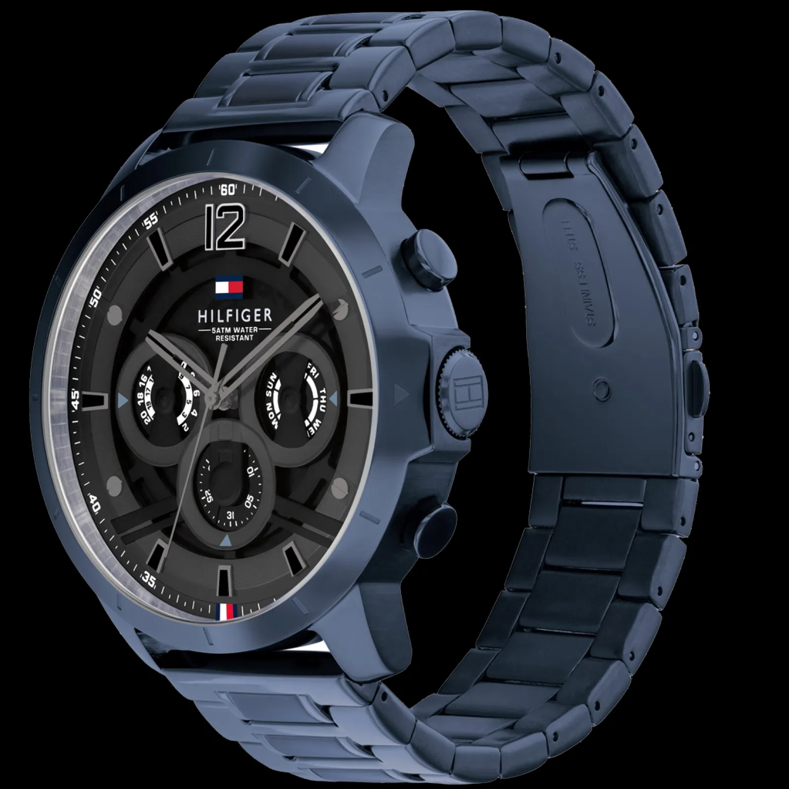Relogio Aco Ip Azul-Tommy Hilfiger Watches Store