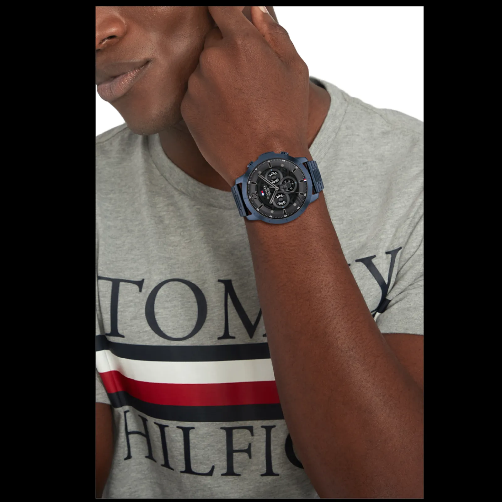 Relogio Aco Ip Azul-Tommy Hilfiger Watches Store