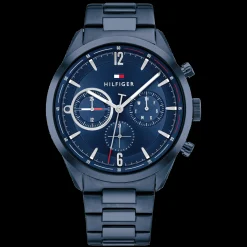 Relogio Aco Ip Azul-Tommy Hilfiger Watches Cheap