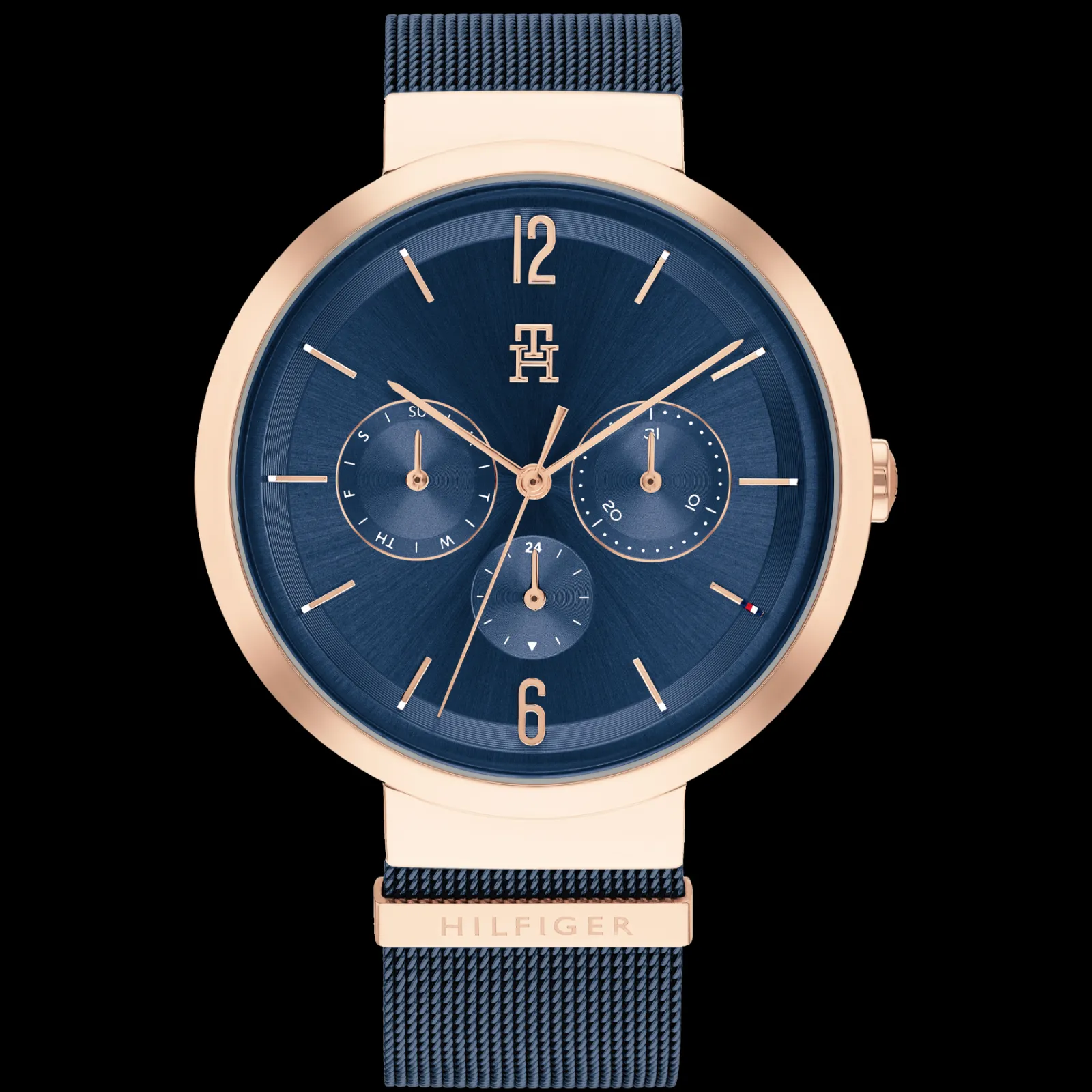 Relogio Aco Ip Dourado Bracelete Malha Milanesa-Tommy Hilfiger Watches Cheap
