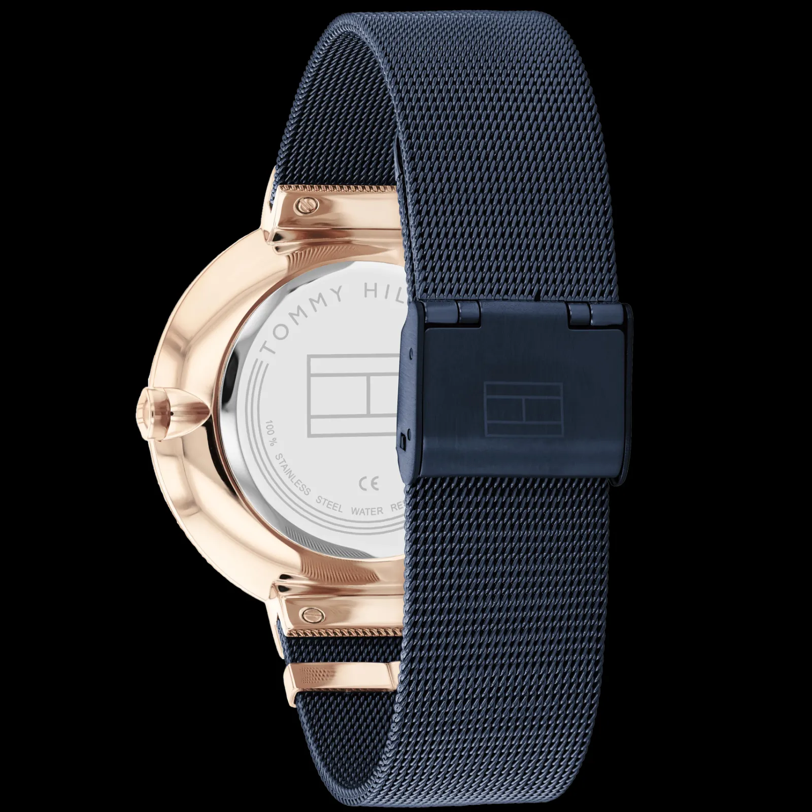 Relogio Aco Ip Dourado Bracelete Malha Milanesa-Tommy Hilfiger Watches Cheap
