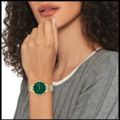 Relogio Aco Ip Dourado, Cristais, Malha Milanesa-Tommy Hilfiger Watches Flash Sale