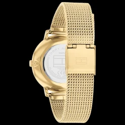 Relogio Aco Ip Dourado, Cristais, Malha Milanesa-Tommy Hilfiger Watches Flash Sale