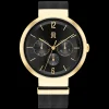 Relogio Aco Ip Dourado E Bracelete Malha Milanes-Tommy Hilfiger Watches New