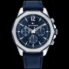 Relogio Aco Ip E Pele Azul-Tommy Hilfiger Watches Best Sale