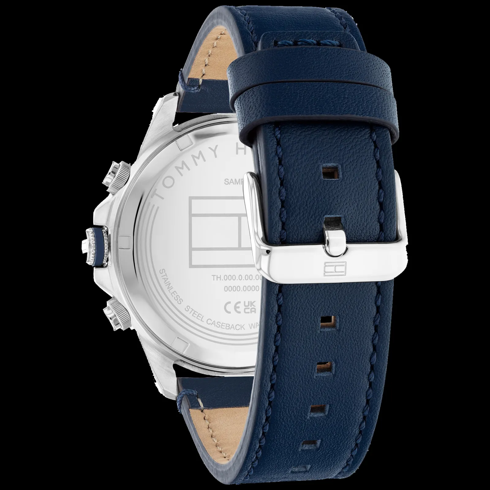 Relogio Aco Ip E Pele Azul-Tommy Hilfiger Watches Best Sale