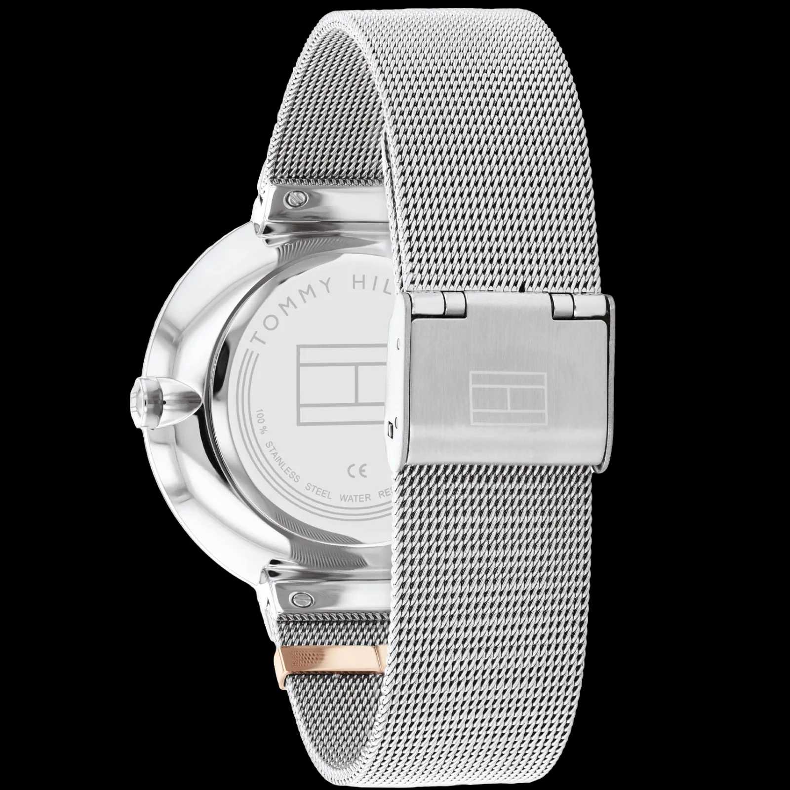 Relogio Aco Prateado E Bracelete Malha Milanesa-Tommy Hilfiger Watches Store