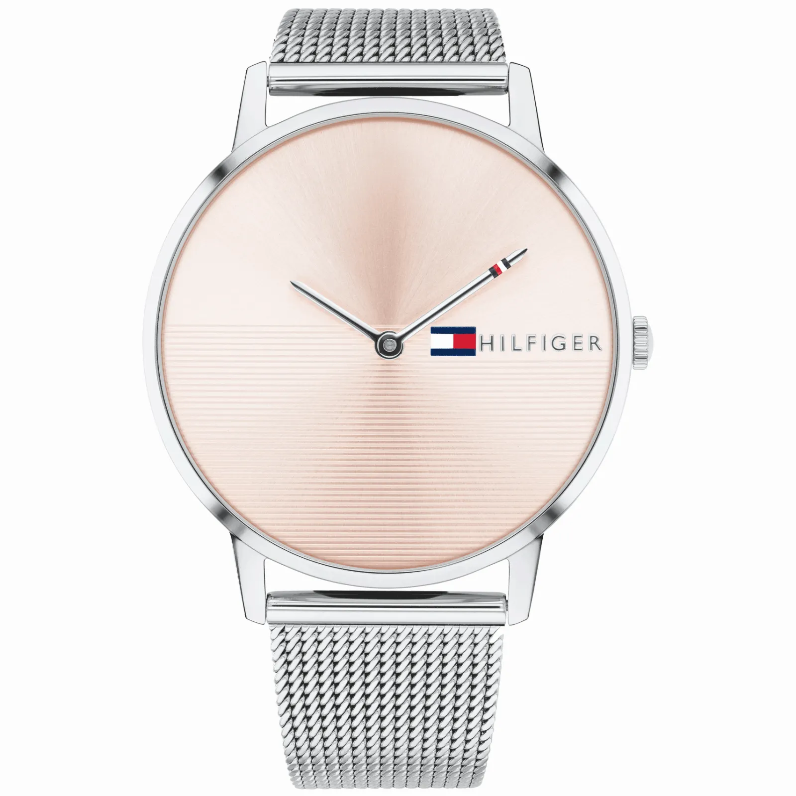 Relogio Aco Prateado Rosa Malha-Tommy Hilfiger Watches Best