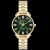 Relogio Art Deco Verde Esmeralda Aco Dourado-Olivia Burton Online