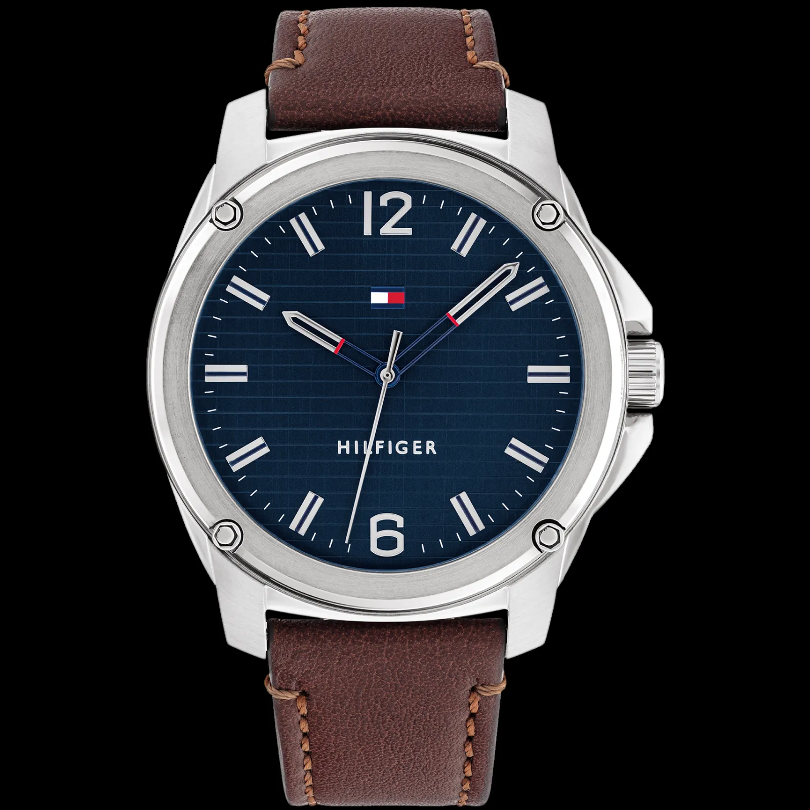 Relogio Azul Aco E Pele Castanha-Tommy Hilfiger Watches Flash Sale