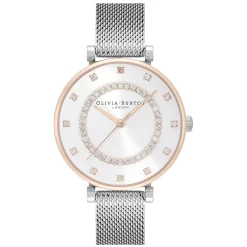 Relogio Belgrave Tbar Aco Bicolor Malha Milanesa-Olivia Burton Clearance