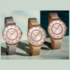 Relogio Belgrave Tbar Aco Bicolor Malha Milanesa-Olivia Burton Clearance