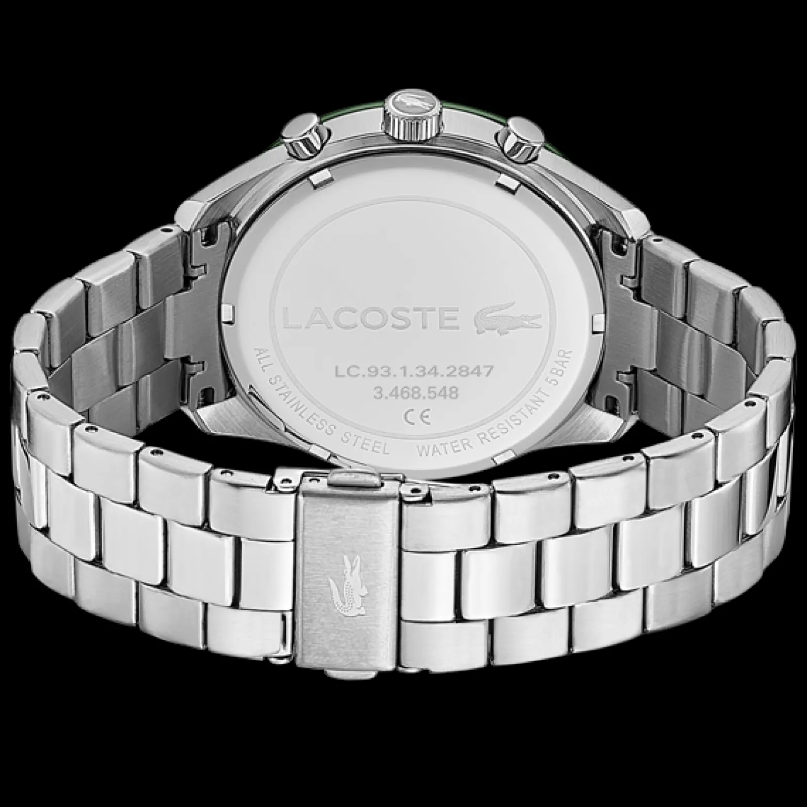 Relogio Boston Cronografo Aco Verde-Lacoste Cheap