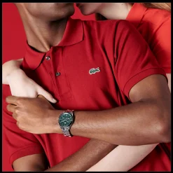 Relogio Boston Cronografo Aco Verde-Lacoste Cheap