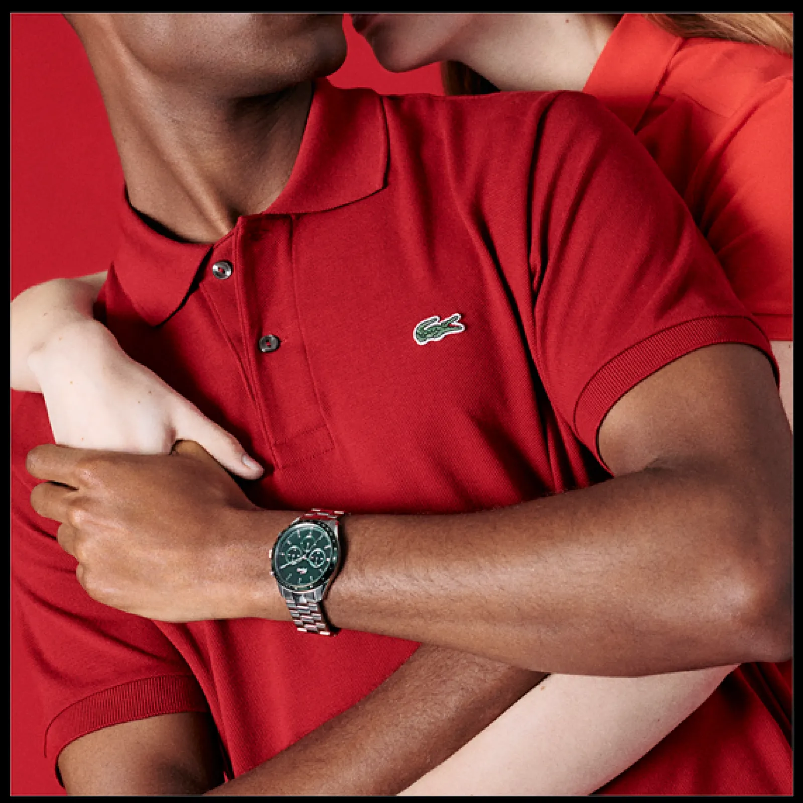 Relogio Boston Cronografo Aco Verde-Lacoste Cheap
